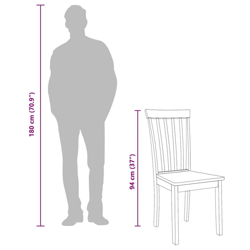 Eetkamerstoelen 2 st massief hout rubber wit is nu te koop bij PeponiXL, paradijselijk wonen!