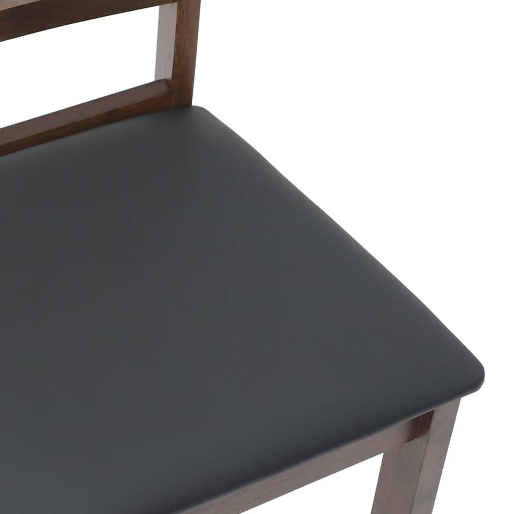Eetkamerstoelen met kussens 2 st massief hout rubber bruin is nu te koop bij PeponiXL, paradijselijk wonen!