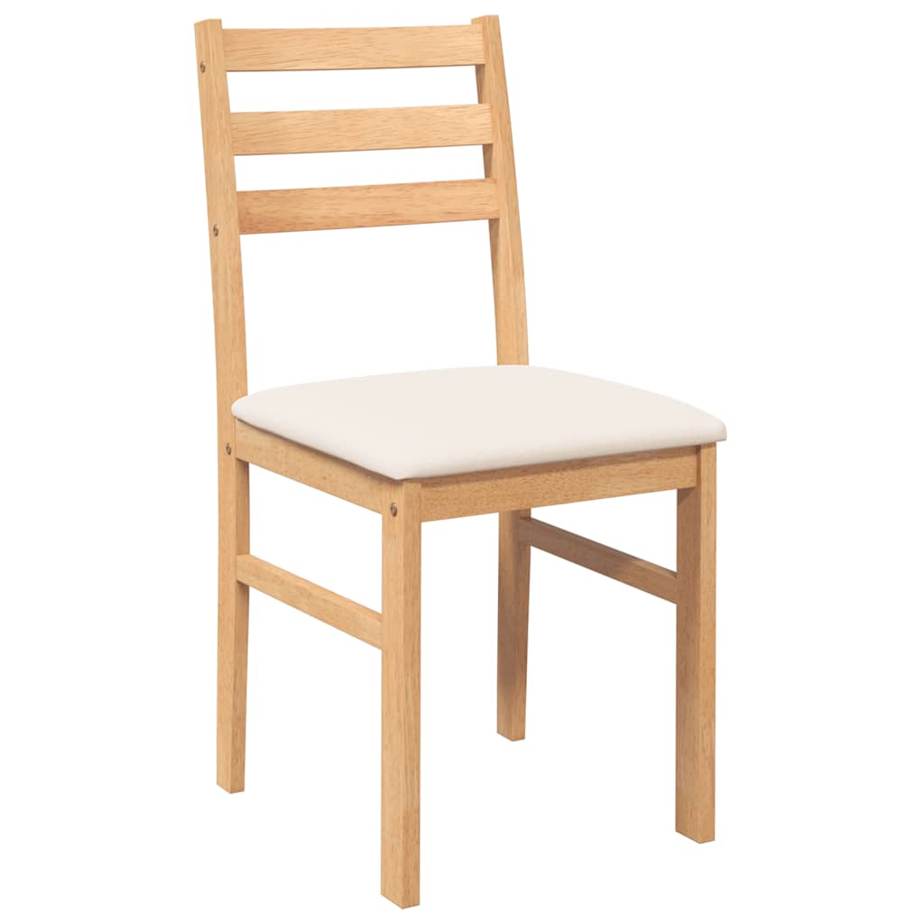 Eetkamerstoelen met kussens 2 st massief hout rubber is nu te koop bij PeponiXL, paradijselijk wonen!