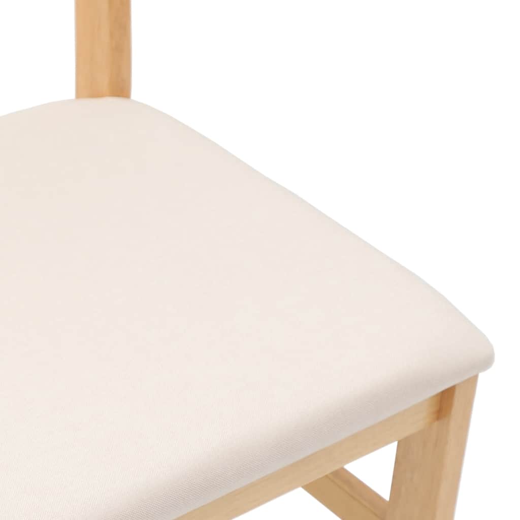 Eetkamerstoelen met kussens 2 st massief hout rubber is nu te koop bij PeponiXL, paradijselijk wonen!