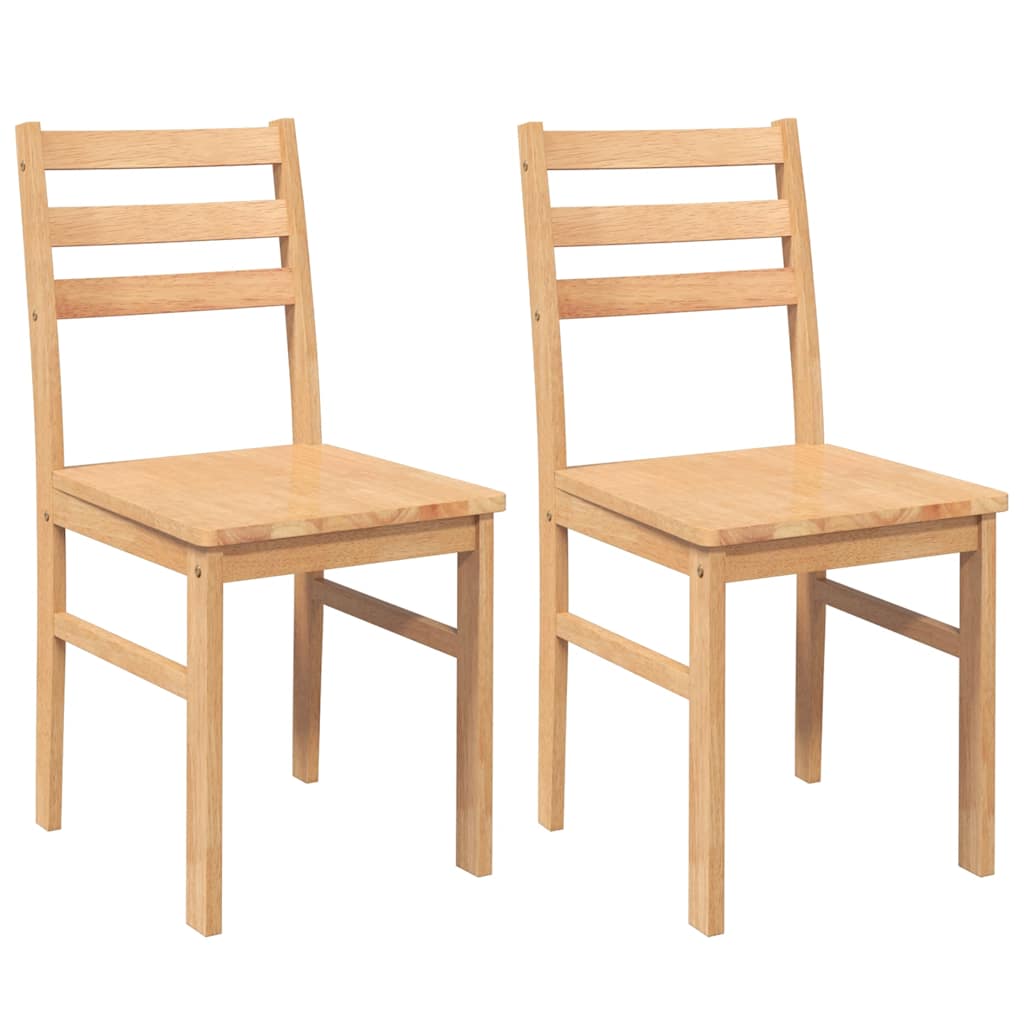 Eetkamerstoelen 2 st massief hout rubber is nu te koop bij PeponiXL, paradijselijk wonen!