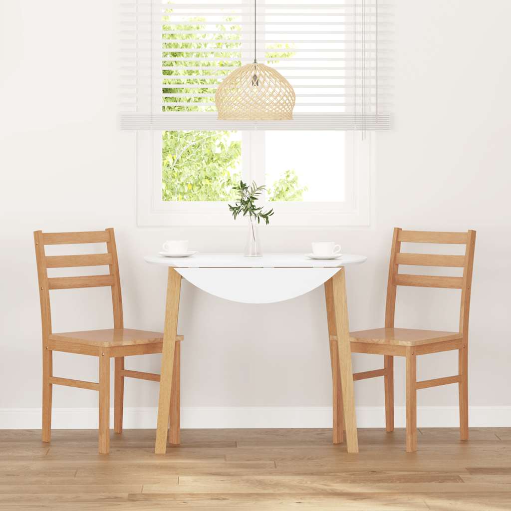 Eetkamerstoelen 2 st massief hout rubber is nu te koop bij PeponiXL, paradijselijk wonen!