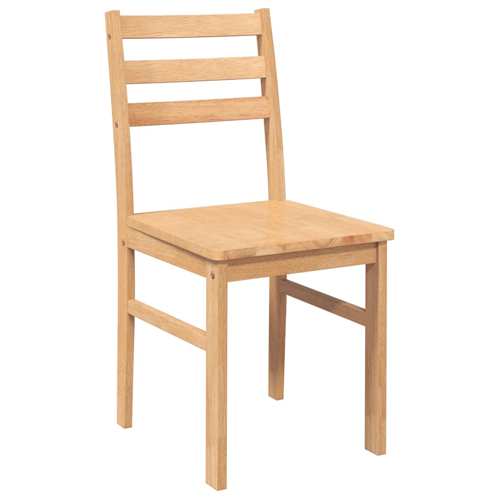 Eetkamerstoelen 2 st massief hout rubber is nu te koop bij PeponiXL, paradijselijk wonen!
