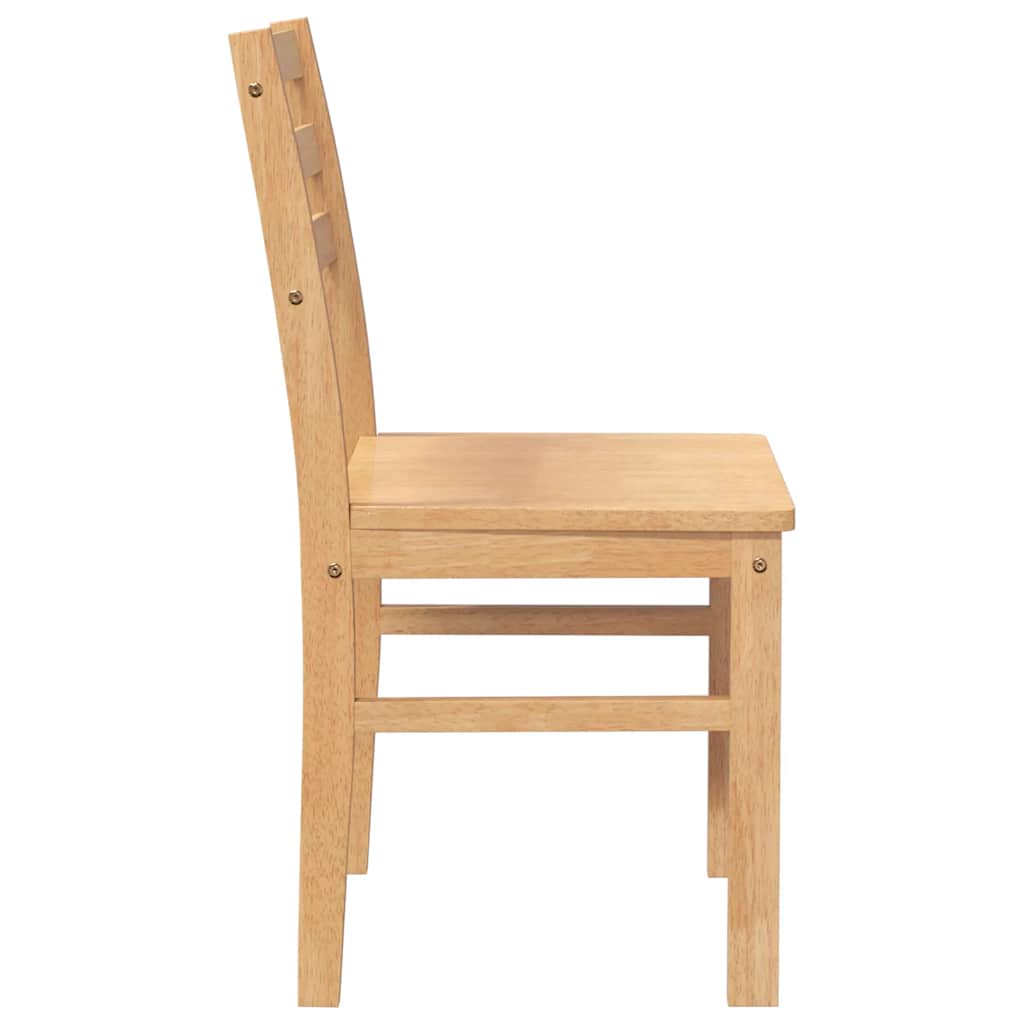 Eetkamerstoelen 2 st massief hout rubber is nu te koop bij PeponiXL, paradijselijk wonen!
