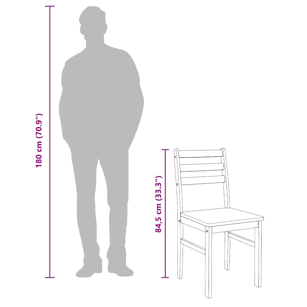 Eetkamerstoelen 2 st massief hout rubber is nu te koop bij PeponiXL, paradijselijk wonen!