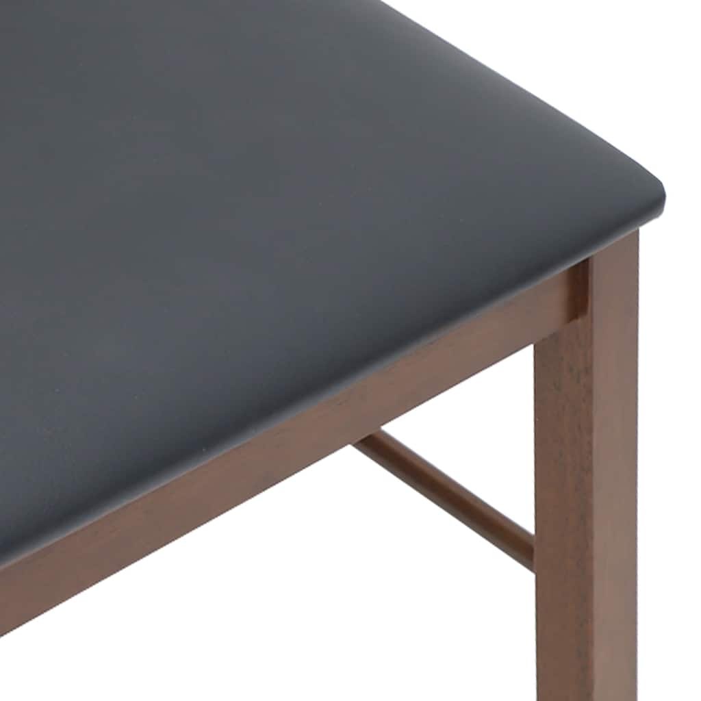 Eetkamerstoelen met kussens 2 st massief hout rubber bruin is nu te koop bij PeponiXL, paradijselijk wonen!