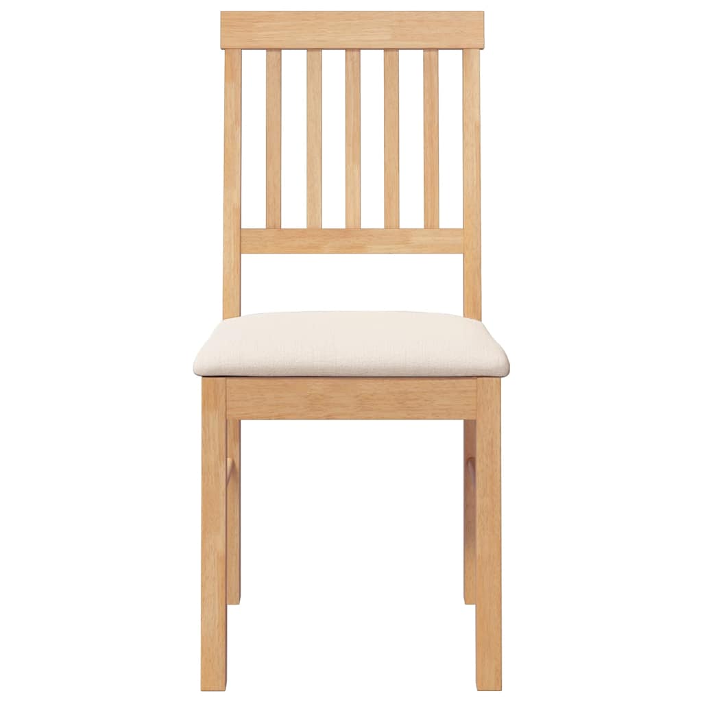 Eetkamerstoelen met kussens 2 st massief hout rubber is nu te koop bij PeponiXL, paradijselijk wonen!