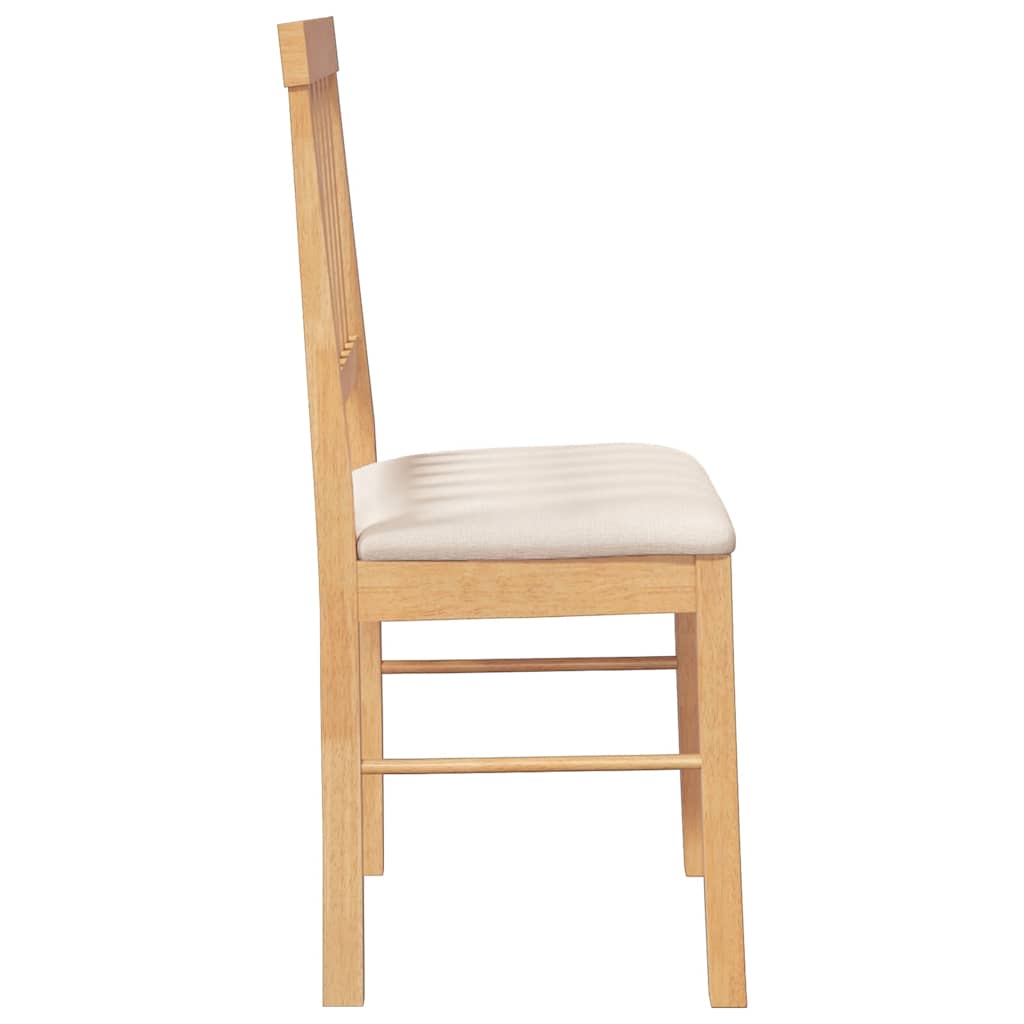 Eetkamerstoelen met kussens 2 st massief hout rubber is nu te koop bij PeponiXL, paradijselijk wonen!