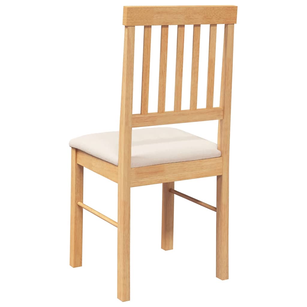 Eetkamerstoelen met kussens 2 st massief hout rubber is nu te koop bij PeponiXL, paradijselijk wonen!
