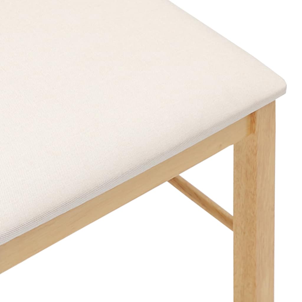 Eetkamerstoelen met kussens 2 st massief hout rubber is nu te koop bij PeponiXL, paradijselijk wonen!