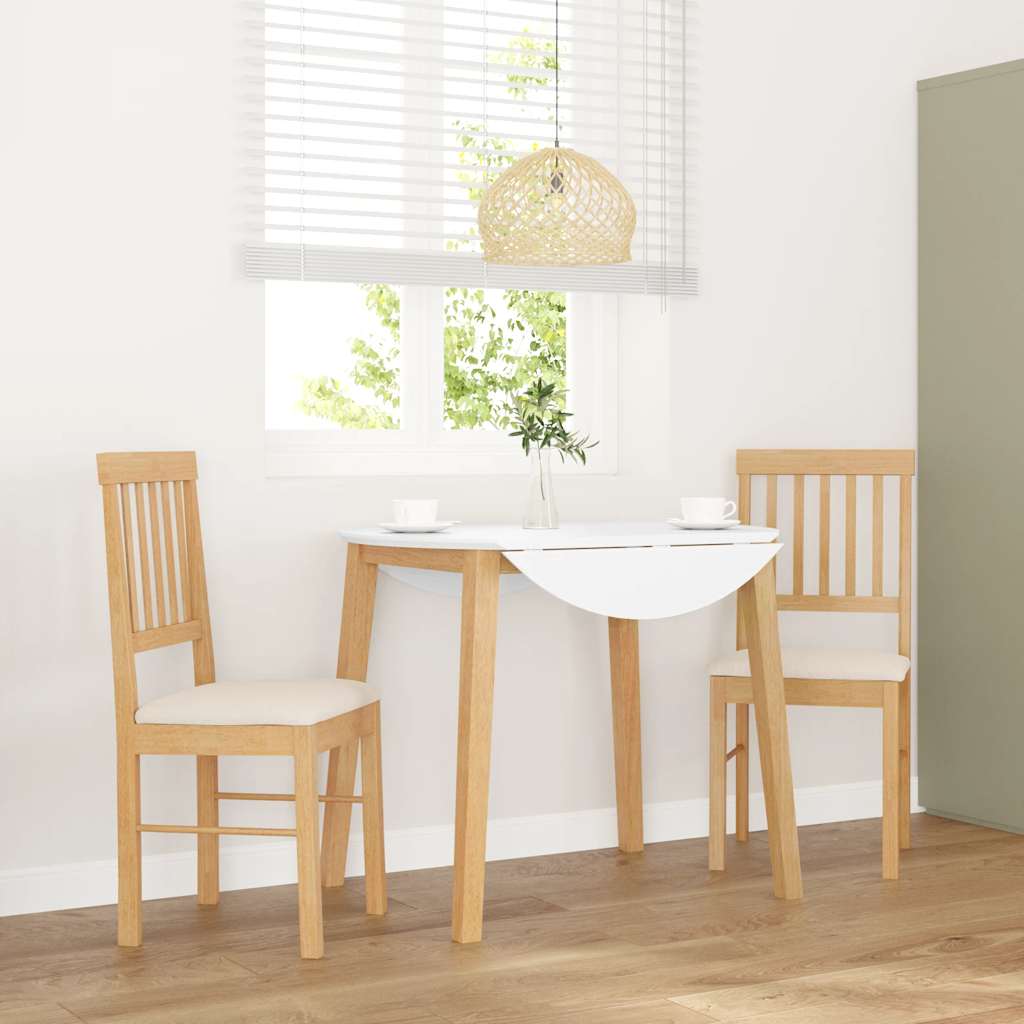 Eetkamerstoelen met kussens 2 st massief hout rubber is nu te koop bij PeponiXL, paradijselijk wonen!