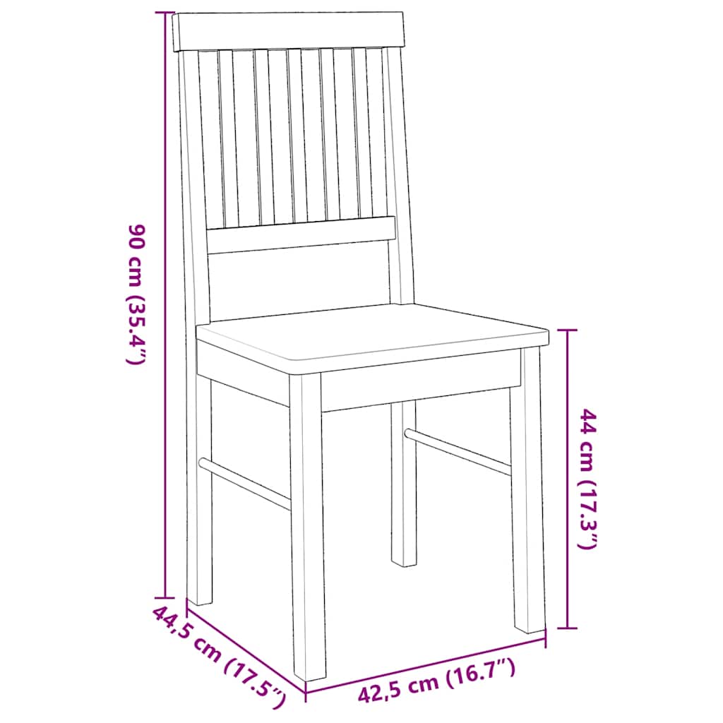 Eetkamerstoelen met kussens 2 st massief hout rubber is nu te koop bij PeponiXL, paradijselijk wonen!