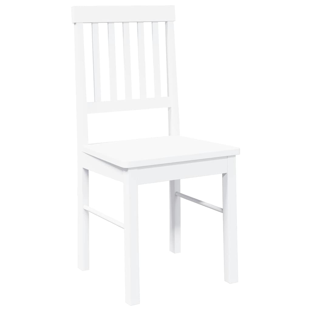 Eetkamerstoelen met kussens 2 st massief hout rubber wit is nu te koop bij PeponiXL, paradijselijk wonen!