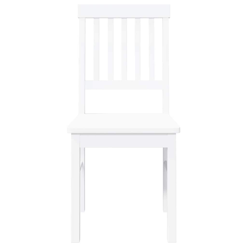 Eetkamerstoelen met kussens 2 st massief hout rubber wit is nu te koop bij PeponiXL, paradijselijk wonen!