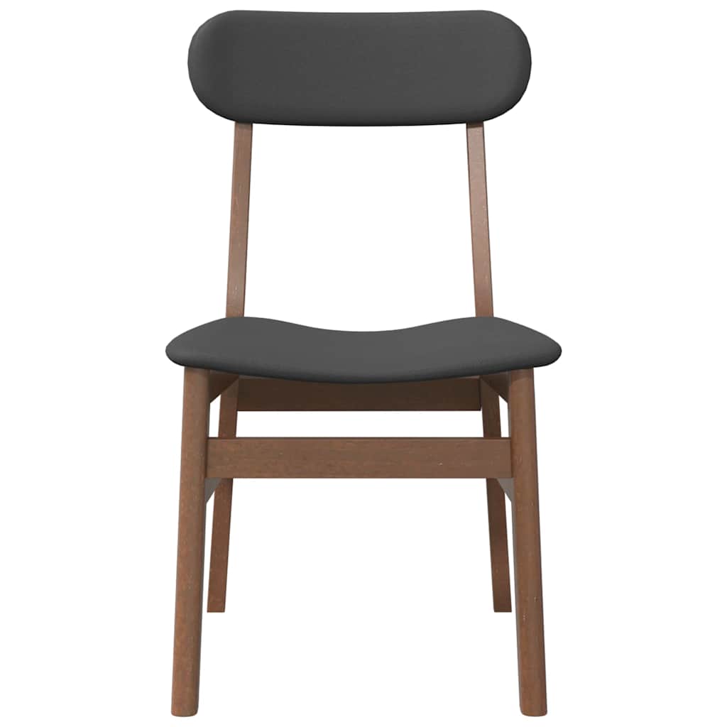 Eetkamerstoelen met kussens 2 st massief hout rubber bruin is nu te koop bij PeponiXL, paradijselijk wonen!