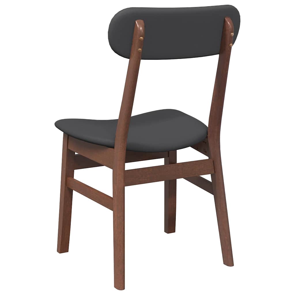 Eetkamerstoelen met kussens 2 st massief hout rubber bruin is nu te koop bij PeponiXL, paradijselijk wonen!