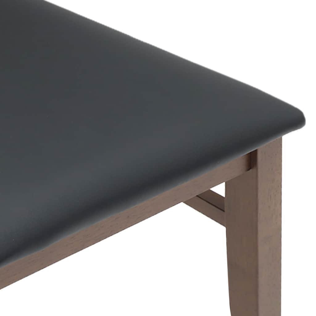 Eetkamerstoelen met kussens 2 st massief hout rubber bruin is nu te koop bij PeponiXL, paradijselijk wonen!