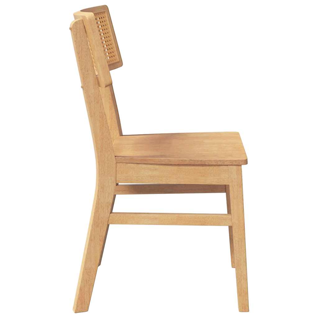 Eetkamerstoelen 2 st massief hout rubber is nu te koop bij PeponiXL, paradijselijk wonen!