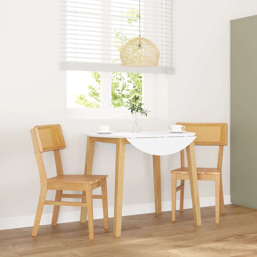 Eetkamerstoelen 2 st massief hout rubber is nu te koop bij PeponiXL, paradijselijk wonen!