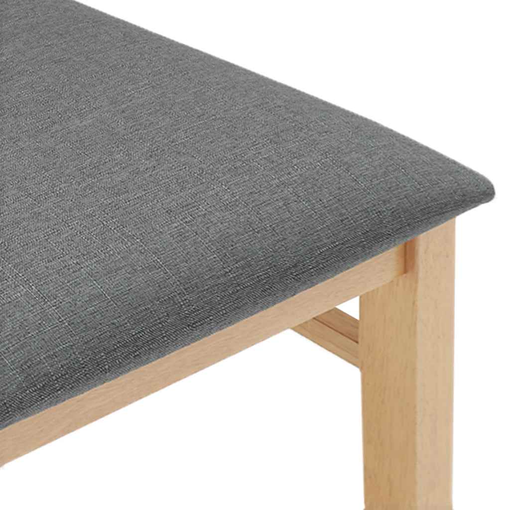 Eetkamerstoelen met kussens 2 st massief hout rubber is nu te koop bij PeponiXL, paradijselijk wonen!