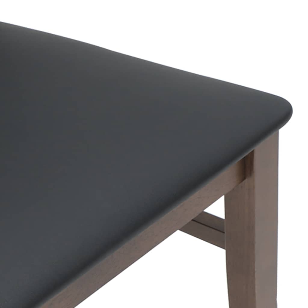 Eetkamerstoelen met kussens 2 stuks bruin massief hout rubber is nu te koop bij PeponiXL, paradijselijk wonen!