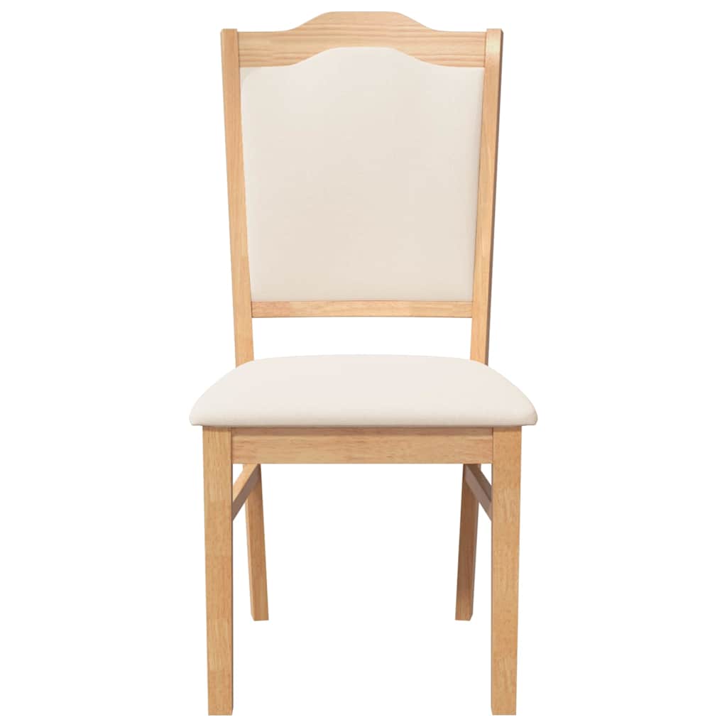 Eetkamerstoelen met kussens 2 stuks massief hout rubber is nu te koop bij PeponiXL, paradijselijk wonen!