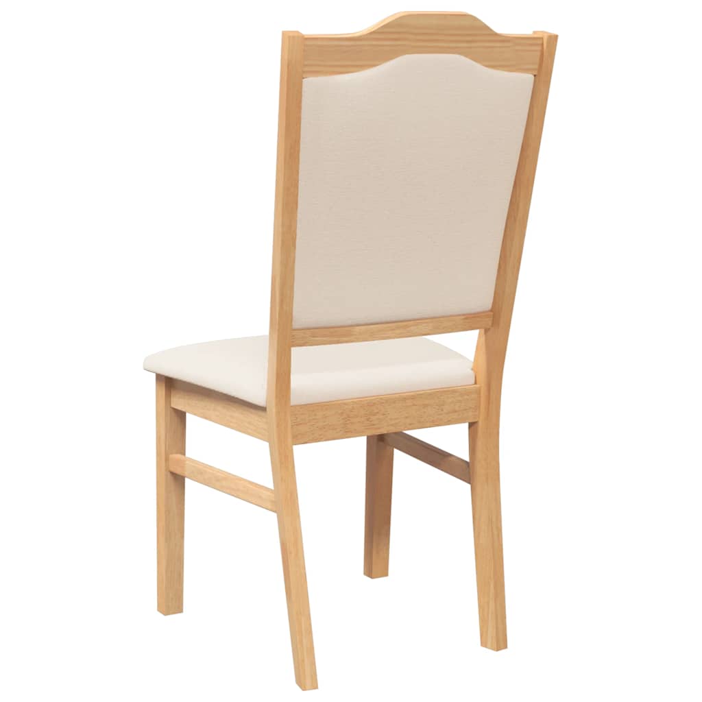 Eetkamerstoelen met kussens 2 stuks massief hout rubber is nu te koop bij PeponiXL, paradijselijk wonen!