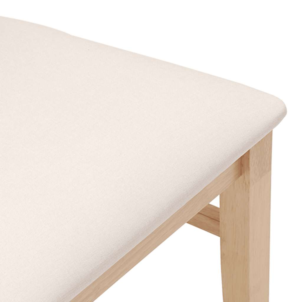 Eetkamerstoelen met kussens 2 stuks massief hout rubber is nu te koop bij PeponiXL, paradijselijk wonen!