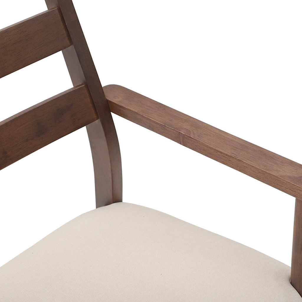 Eetkamerstoelen met kussens 2 stuks bruin massief hout rubber is nu te koop bij PeponiXL, paradijselijk wonen!