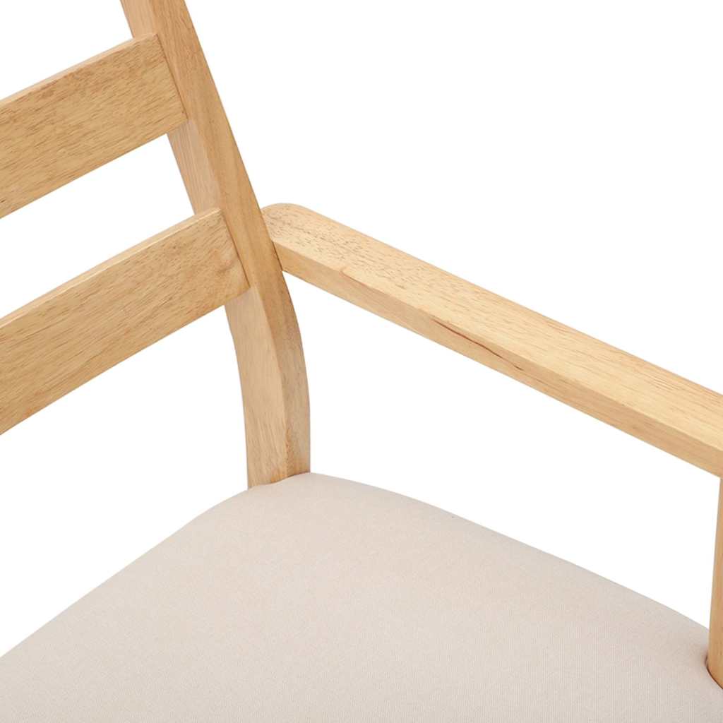 Eetkamerstoelen met kussens 2 stuks massief hout rubber is nu te koop bij PeponiXL, paradijselijk wonen!