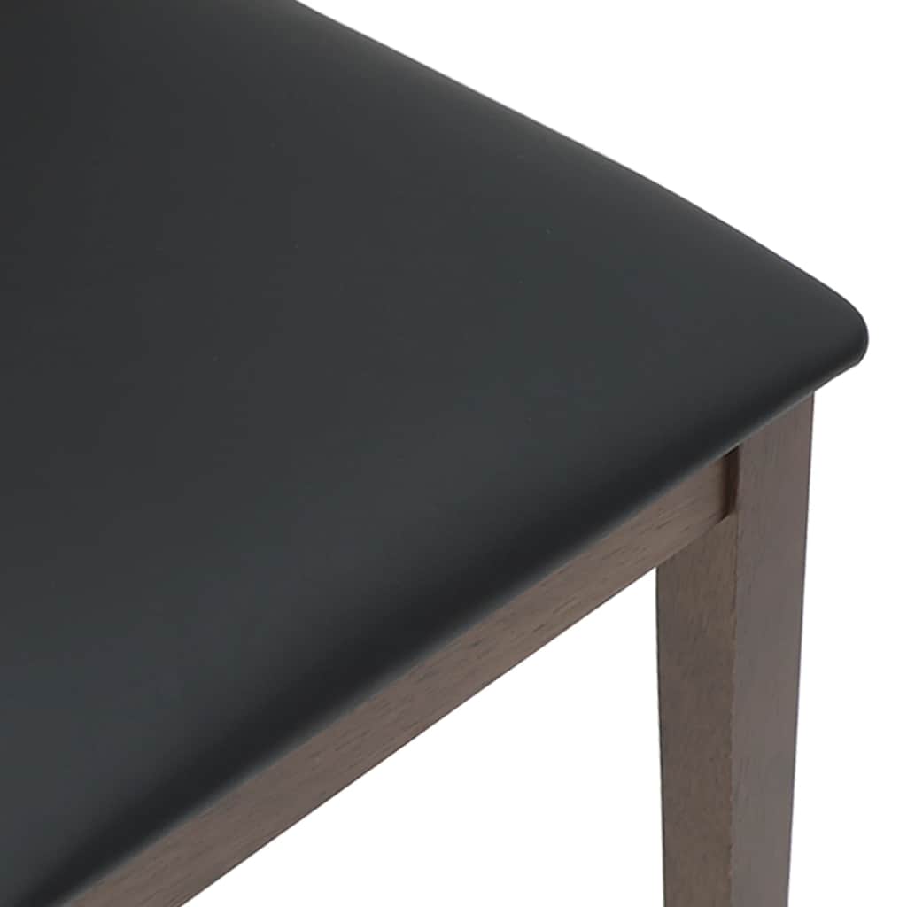 Eetkamerstoelen met kussens 2 st massief hout rubber bruin is nu te koop bij PeponiXL, paradijselijk wonen!