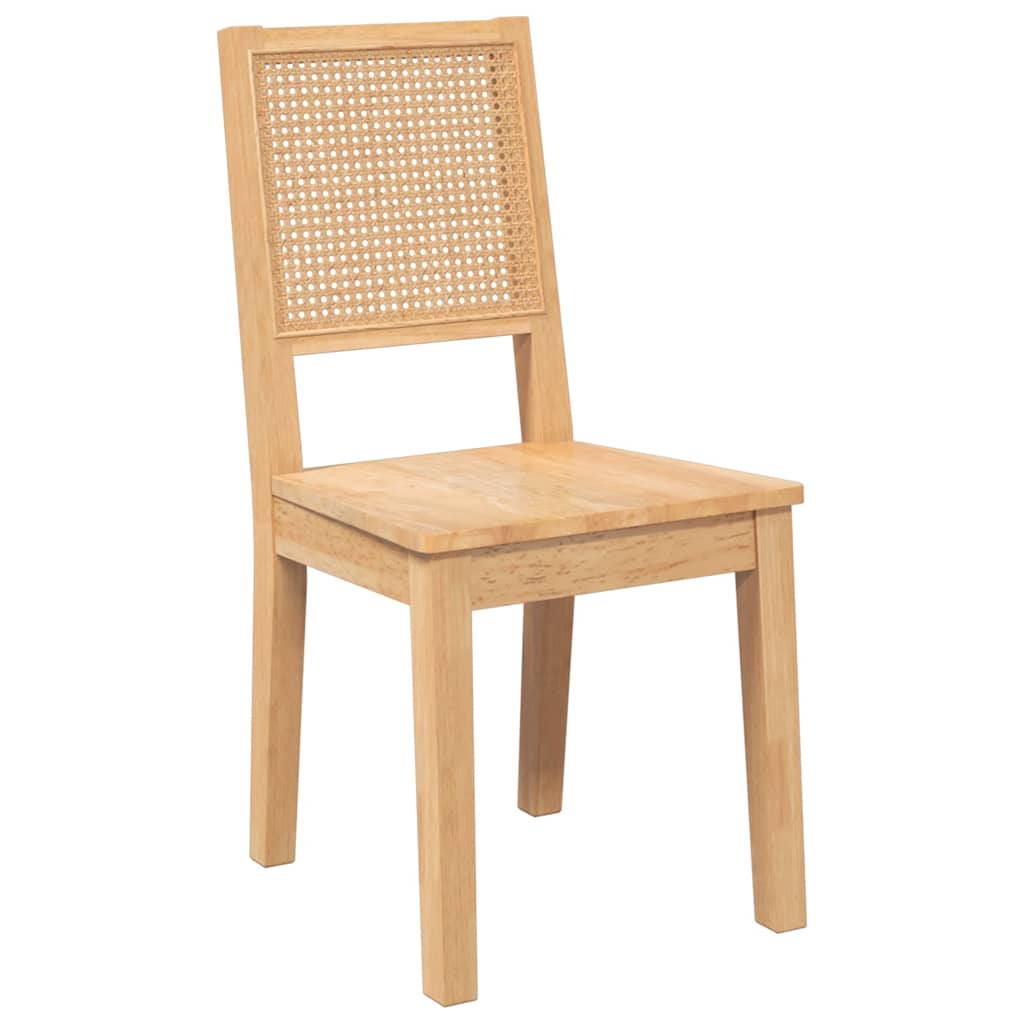 Eetkamerstoelen 2 st massief hout rubber is nu te koop bij PeponiXL, paradijselijk wonen!
