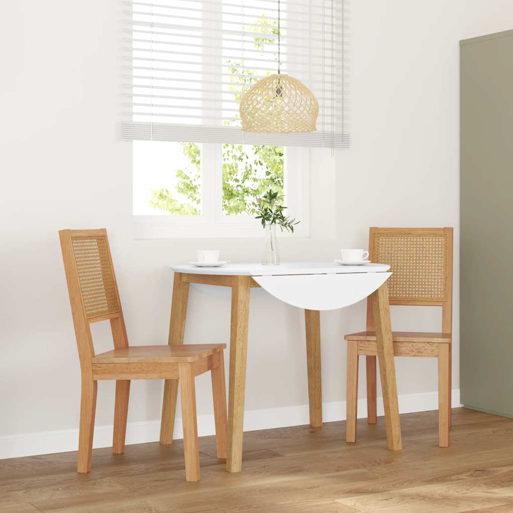 Eetkamerstoelen 2 st massief hout rubber is nu te koop bij PeponiXL, paradijselijk wonen!