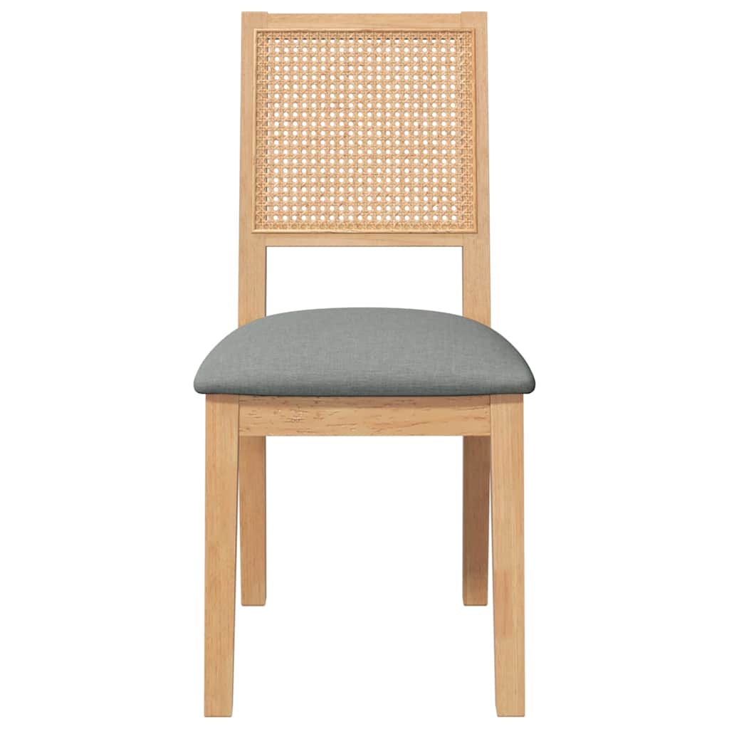Eetkamerstoelen met kussens 2 st massief hout rubber is nu te koop bij PeponiXL, paradijselijk wonen!