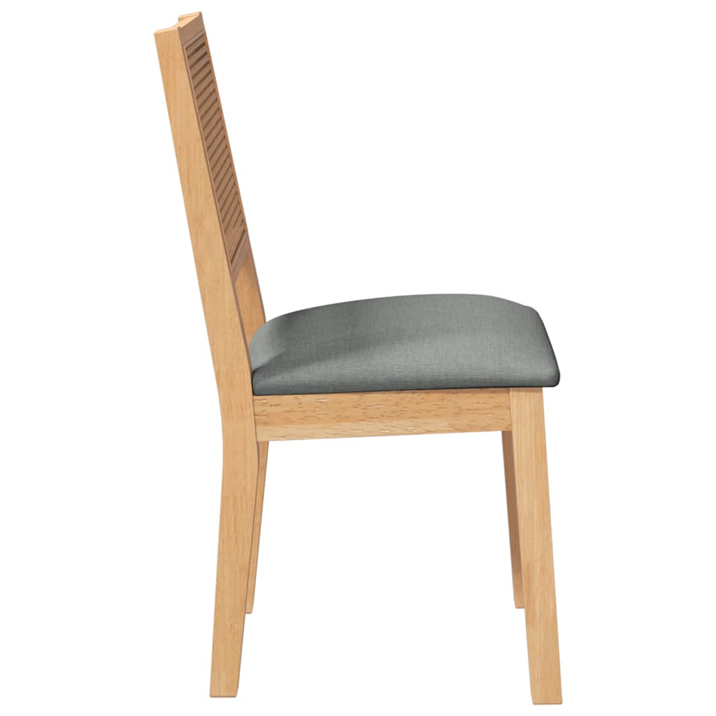 Eetkamerstoelen met kussens 2 st massief hout rubber is nu te koop bij PeponiXL, paradijselijk wonen!
