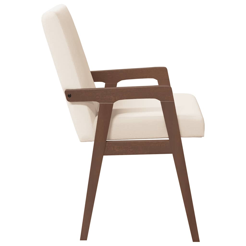 Eetkamerstoelen met kussens 2 stuks bruin massief hout rubber is nu te koop bij PeponiXL, paradijselijk wonen!