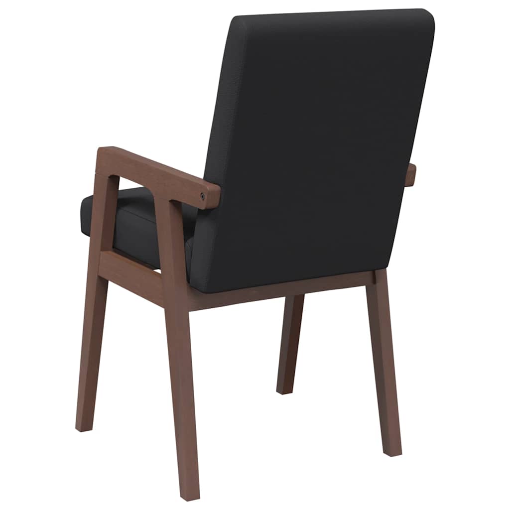 Eetkamerstoelen met kussens 2 stuks bruin massief hout rubber is nu te koop bij PeponiXL, paradijselijk wonen!