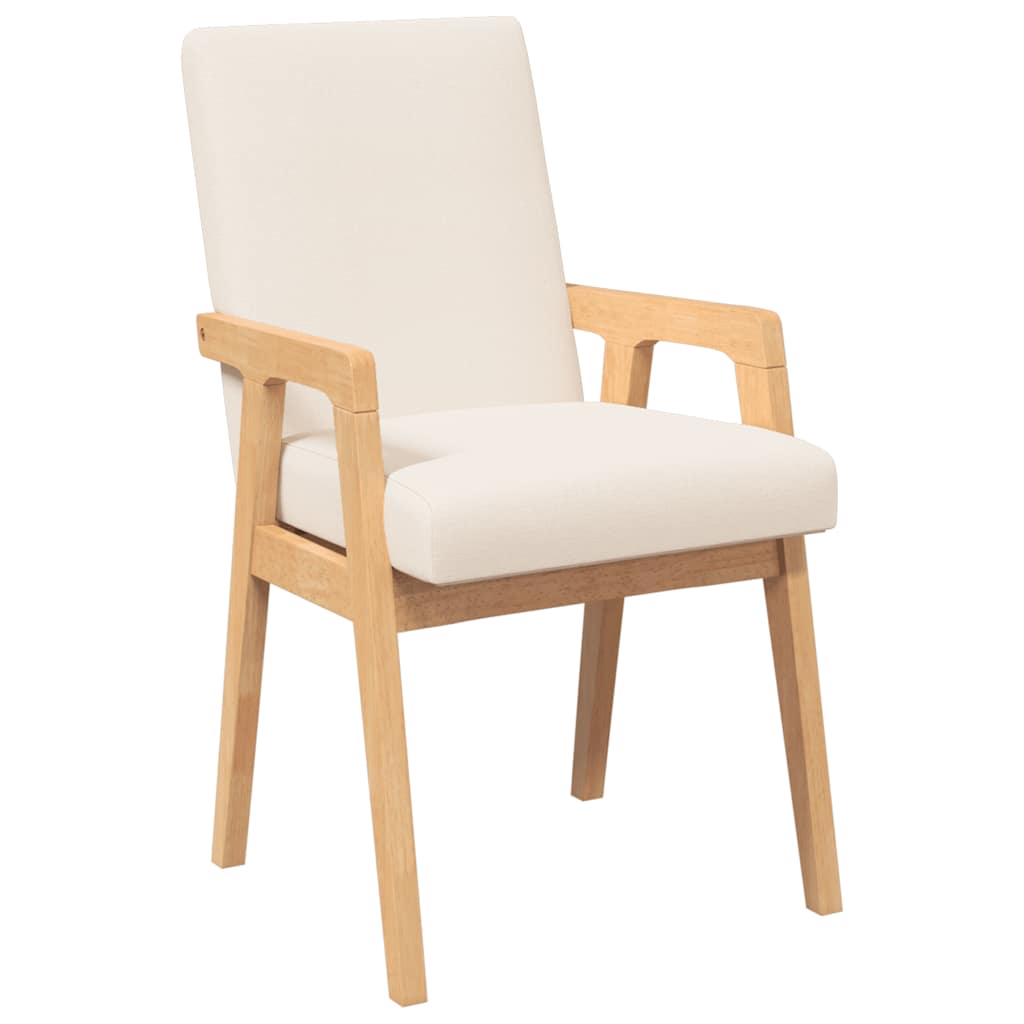 Eetkamerstoelen met kussens 2 stuks massief hout rubber is nu te koop bij PeponiXL, paradijselijk wonen!