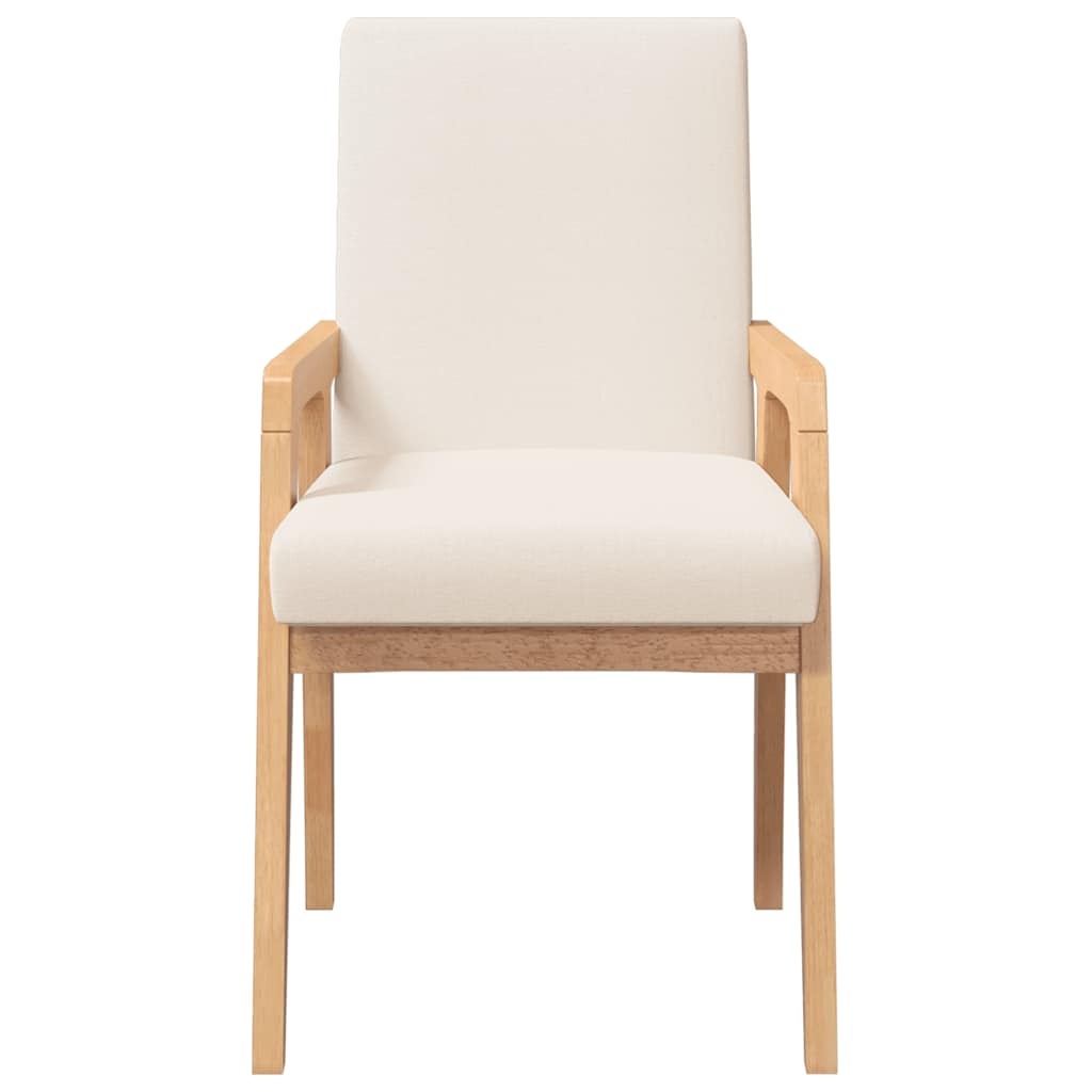 Eetkamerstoelen met kussens 2 stuks massief hout rubber is nu te koop bij PeponiXL, paradijselijk wonen!