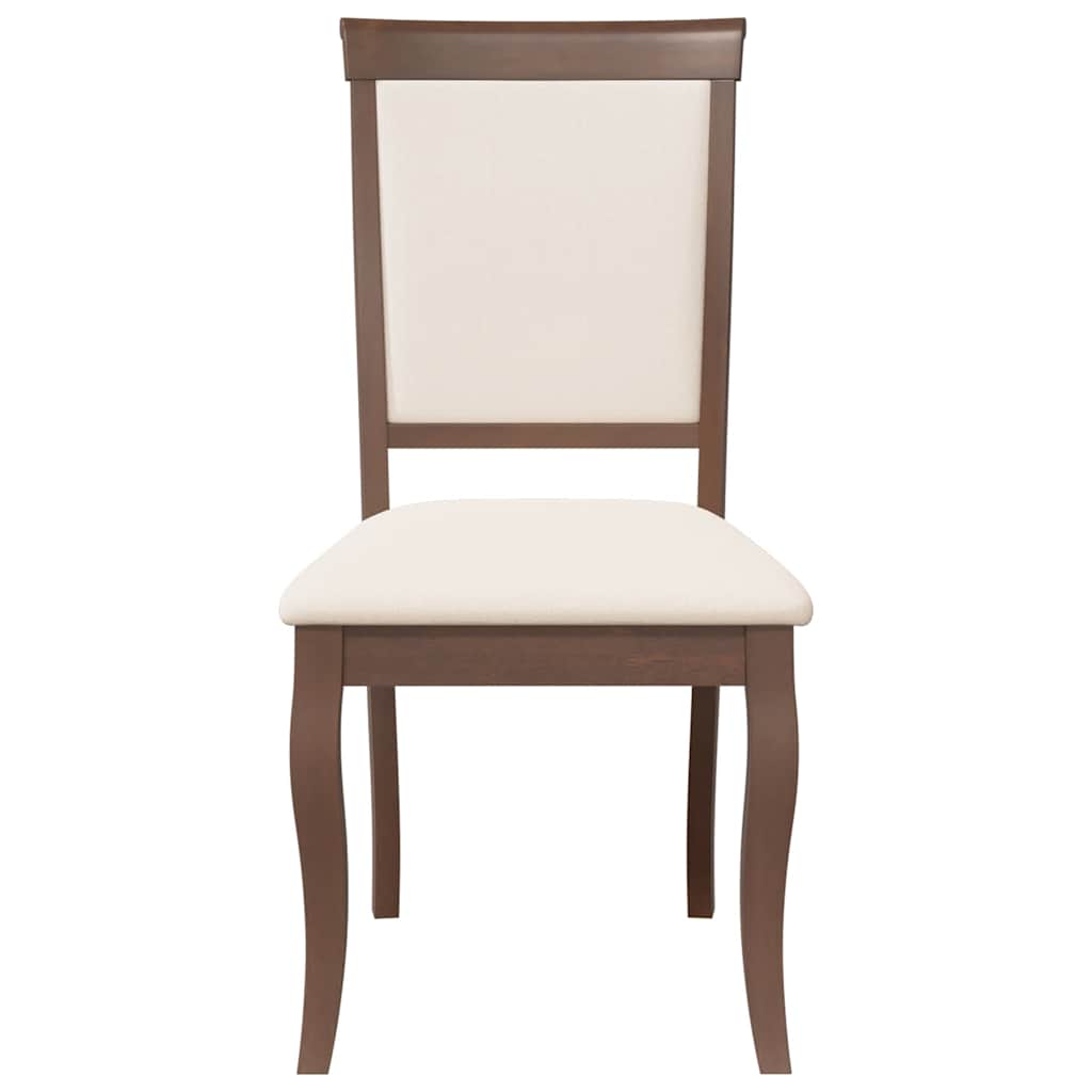 Eetkamerstoelen met kussens 2 st massief hout rubber bruin is nu te koop bij PeponiXL, paradijselijk wonen!