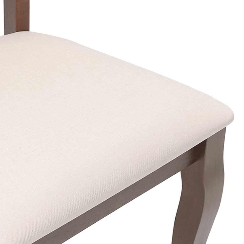 Eetkamerstoelen met kussens 2 st massief hout rubber bruin is nu te koop bij PeponiXL, paradijselijk wonen!