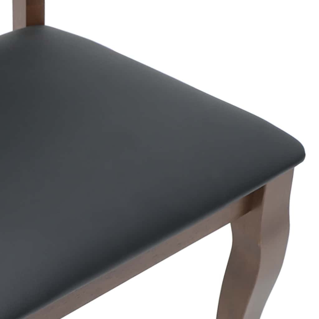 Eetkamerstoelen met kussens 2 st massief hout rubber bruin is nu te koop bij PeponiXL, paradijselijk wonen!