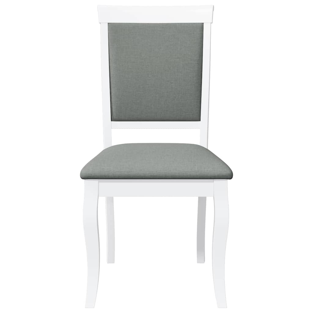 Eetkamerstoelen met kussens 2 st massief hout rubber wit is nu te koop bij PeponiXL, paradijselijk wonen!