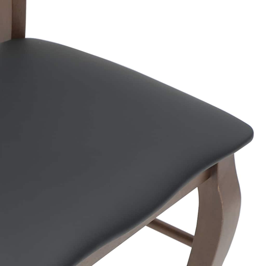 Eetkamerstoelen met kussens 2 stuks bruin massief hout rubber is nu te koop bij PeponiXL, paradijselijk wonen!