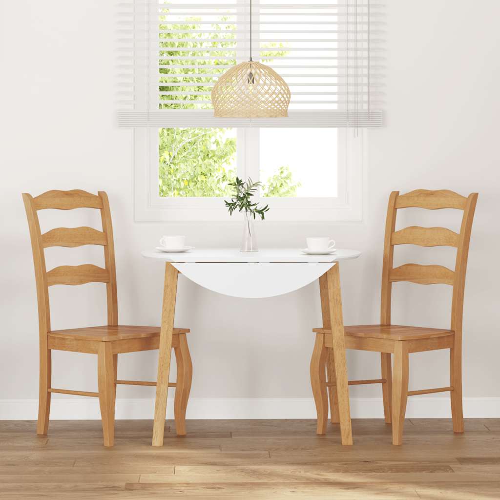 Eetkamerstoelen 2 stuks natuurlijk massief hout rubber is nu te koop bij PeponiXL, paradijselijk wonen!