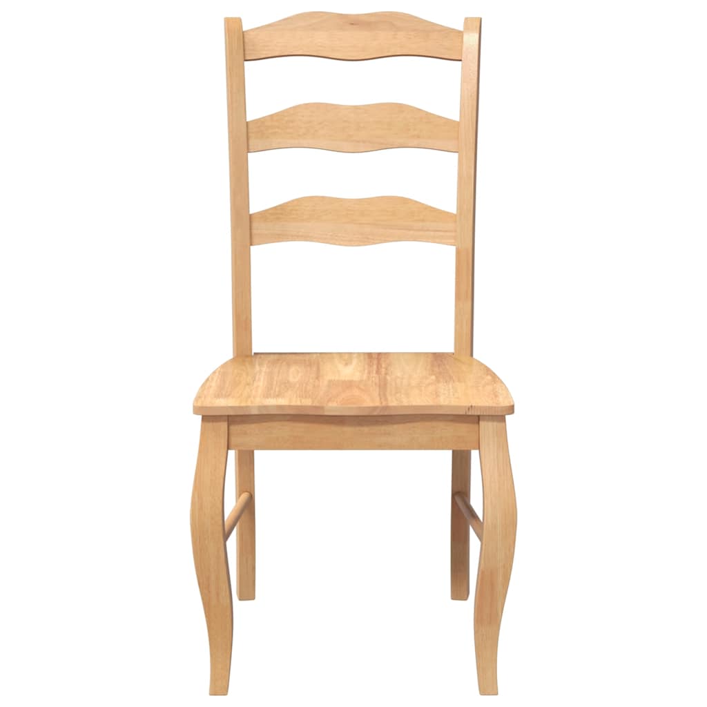 Eetkamerstoelen 2 stuks natuurlijk massief hout rubber is nu te koop bij PeponiXL, paradijselijk wonen!