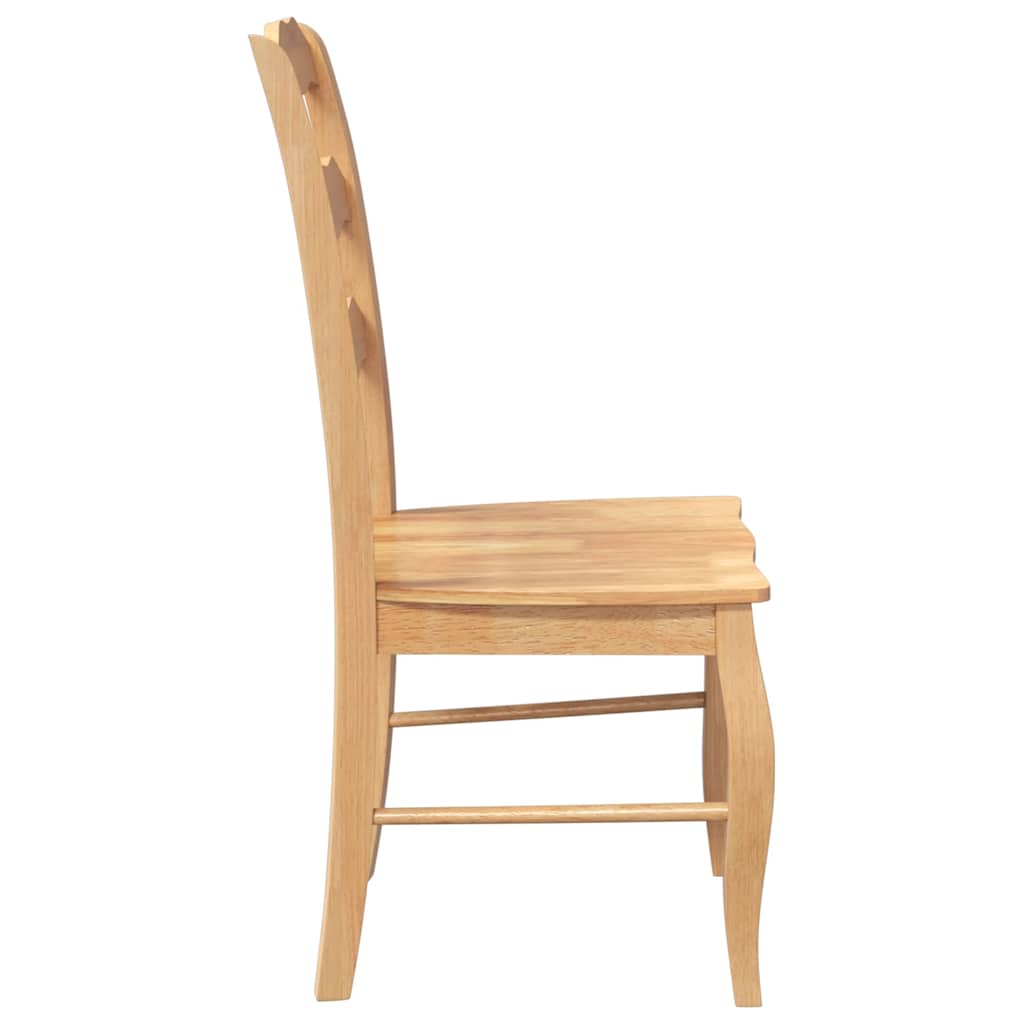 Eetkamerstoelen 2 stuks natuurlijk massief hout rubber is nu te koop bij PeponiXL, paradijselijk wonen!