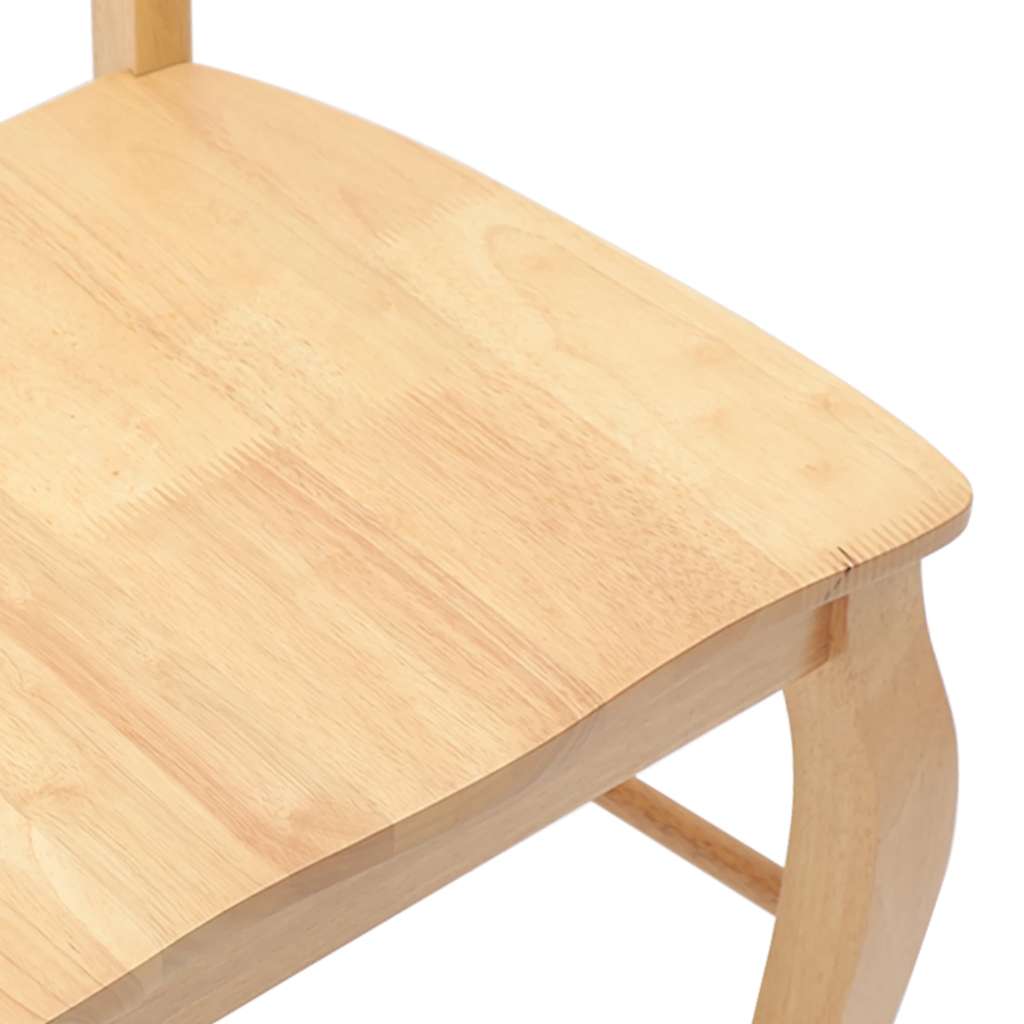 Eetkamerstoelen 2 stuks natuurlijk massief hout rubber is nu te koop bij PeponiXL, paradijselijk wonen!