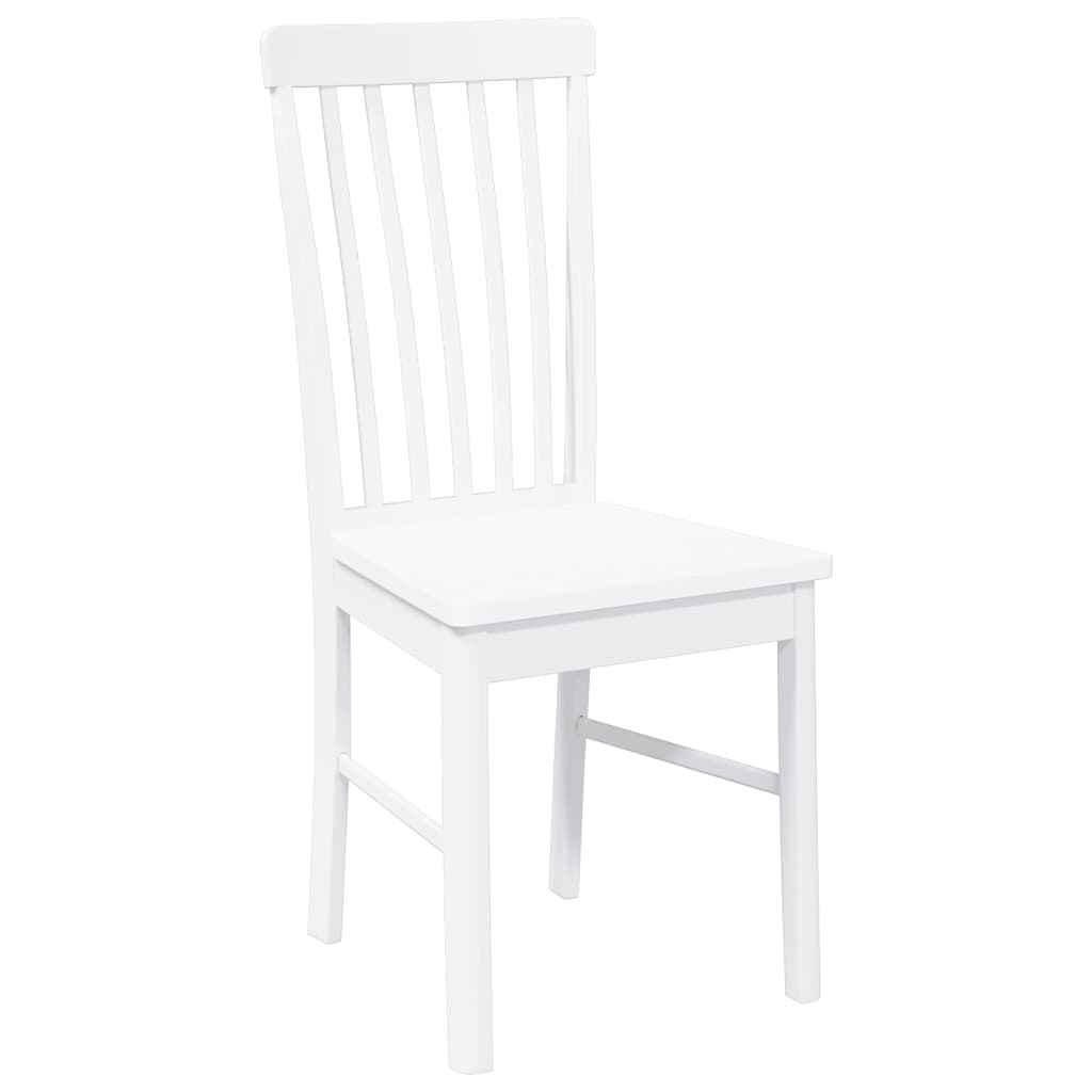 Eetkamerstoelen met kussens 2 st massief hout rubber wit is nu te koop bij PeponiXL, paradijselijk wonen!