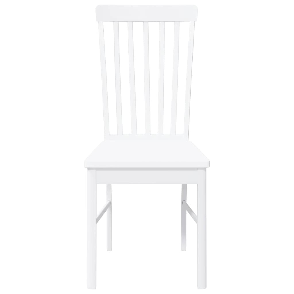 Eetkamerstoelen met kussens 2 st massief hout rubber wit is nu te koop bij PeponiXL, paradijselijk wonen!